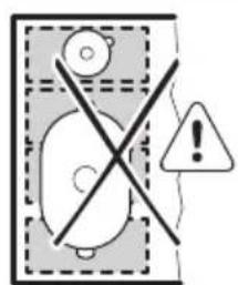 AEG IKS6447BXB - Falsche Position des Kochgeschirrs: - 1