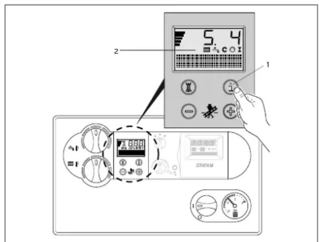 VAILLANT ecoTEC exclusiv VC 136/2-E - Statusanzeigen (Für Wartungs- und Servicearbeiten durch den Fachhandwerker) - 1