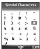 MITSUBISHI M350 - Short press: to enter a white space. - 2