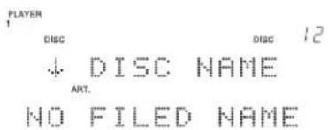 PLAYER 1 DISC 12 ↓ DISC NAME ART. NO FILED NAME