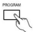 DENON DCM-5000 - Press the PROGRAM button. - 1