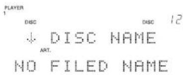 PLAYER 1 DISC 12 ↓ DISC NAME ART. NO FILED NAME