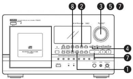 Labeled diagram of an electronic device with numbered components for identification