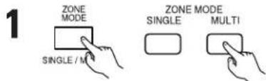 1 ZONE MODE SINGLE / M ZONE MODE SINGLE MULTI