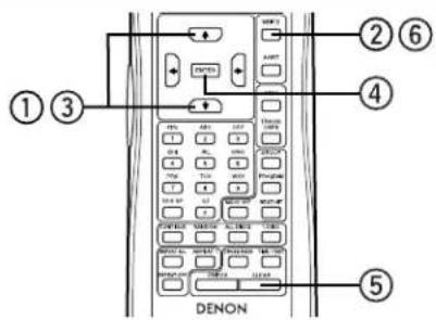 ①③ ②⑥ ④ DENON