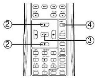 Diagram of a control panel with labeled buttons and function keys, showing connections between numbered components.