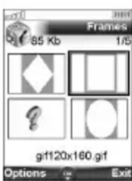 85 Kb 1/5 g:120x160.g:1 Options Exit