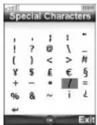 Special Characters !, ? ! ? @ \ _ ( ) < > # ¥ $ £ € § + - * / = % & ~ i ? ← Exit