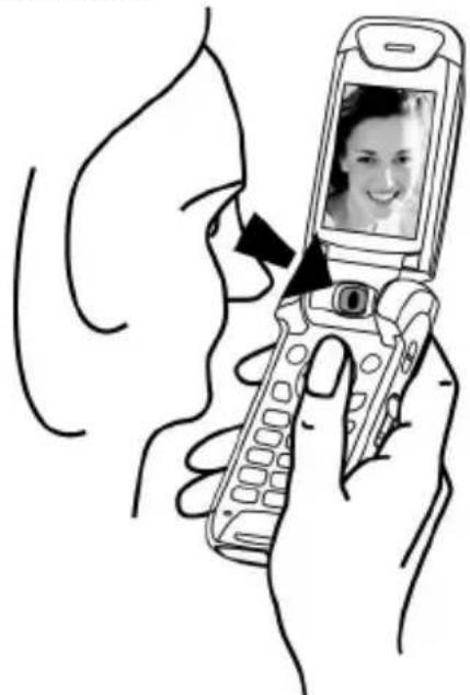 MITSUBISHI M900 - How to hold your mobile - 1