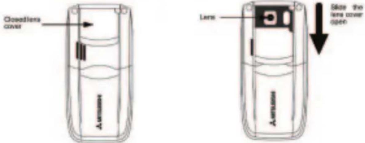 Closed lens cover Lens Close the lens cover open A. LATELLATION A. LATELLATION