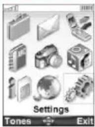 Settings Tones Exit