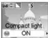 MITSUBISHI M900 - To access the compact light setting - 1