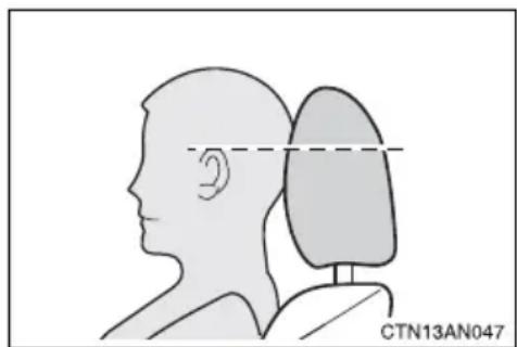 TOYOTA RAV4 EV (2013) - ■Adjusting the height of the head restraints - 1