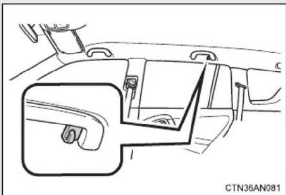 TOYOTA RAV4 EV (2013) - Coat hooks - 1