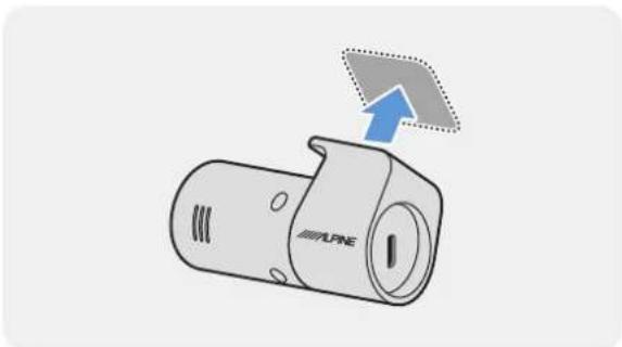 ALPINE DVR-C310R - Securing the rear camera - 4