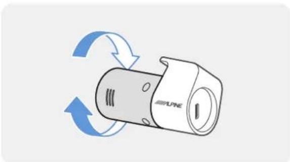 ALPINE DVR-C310R - Securing the rear camera - 6