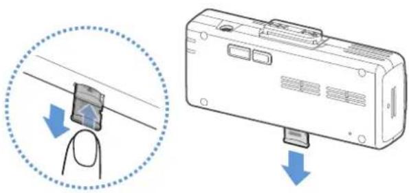 Diagram showing cable installation and card card insertion process with Chinese labels