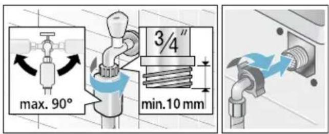 BOSCH WAE282HO - Anschluss - 2