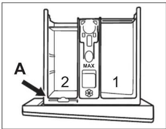 ZANUSSI ZWS7410WF - ÄNDERN DER POSITION DER WASCHMITTELTRENNWAND - 1
