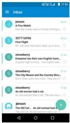 INFOCUS M808 - Receiving emails - 1