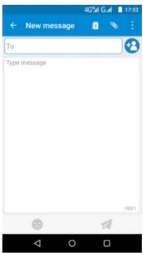 INFOCUS M808 - Sending a Text Message - 1
