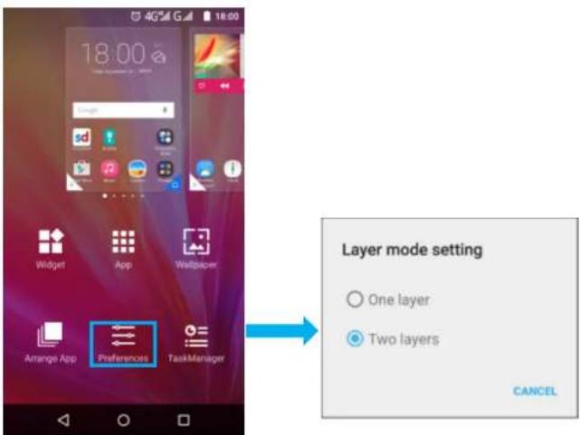 INFOCUS M808 - Changing the Launcher Layer Mode - 1