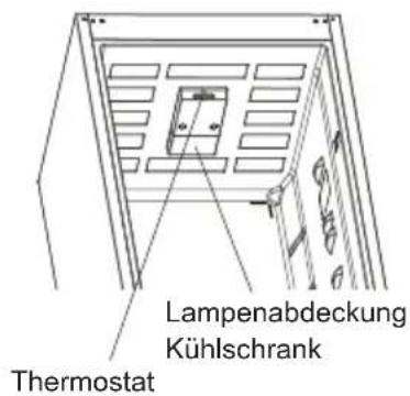 Lampenabdeckung Kühlschrank Thermostat