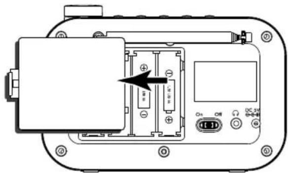 Alba 411015 - Inserting the batteries (optional) - 1
