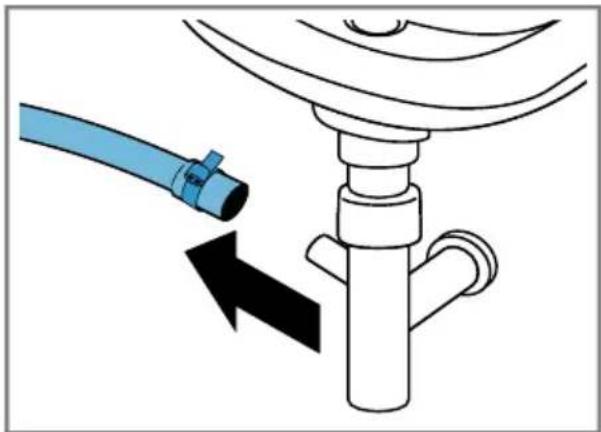 BOSCH WAX32M10 - Wasserablaufschlauch am Siphon reinigen - 1