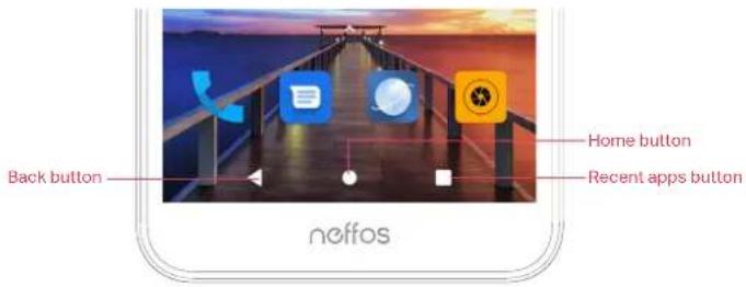 NEFFOS C9 Max - Navigation buttons - 1
