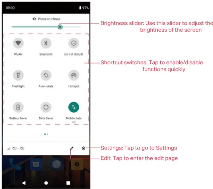 NEFFOS C9 Max - Use Quick Settings Panel - 1