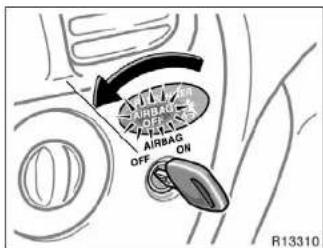 AIRBAG ON OFF AIRBAG ON R13310