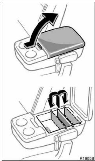TOYOTA Tundra (2004) - Cassette tape holder Cup holders - 1