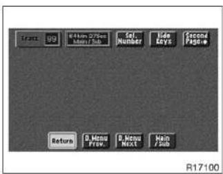 Fast GO 4000 275mm Main Sub Set Number Wide Keys Second Page# Return A. Mean Flow B. Mean Next Main Sub R17100