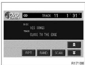 DVD PLAYER CD TRACK 11 1° 31" DISC YES SONGS TRACK CLOSE TO THE EDGE RPT RAND SCAN R17106
