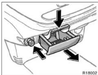TOYOTA Tundra (2004) - Clock Cigarette lighter and ashtrays - 2