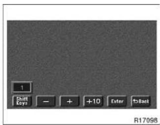 1 Shift Keys - + +10 Enter 5 Back R17098