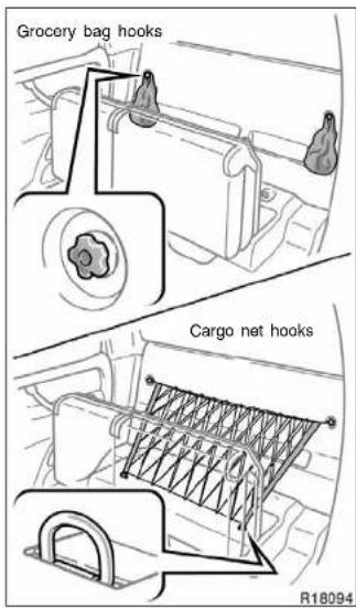 Grocery bag hooks Cargo net hooks R18094