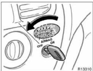AIRBAG ON OFF AIRBAG ON R13310