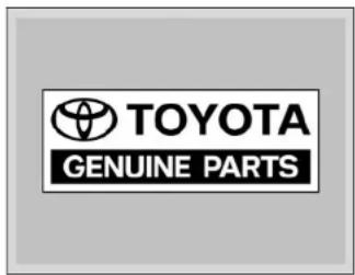 TOYOTA Genuine PARTS