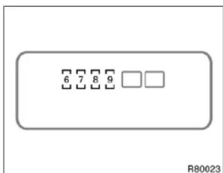 6 7 8 9 □ □ R80023