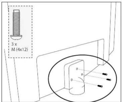 Alba 22/207FDVD - Detaching the stand - 1