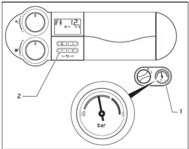 VAILLANT ecoTEC exclusiv VC 656/4 - Anlagendruck kontrollieren - 1