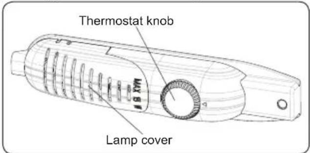 Thermostat knob MAX 51 Lamp cover