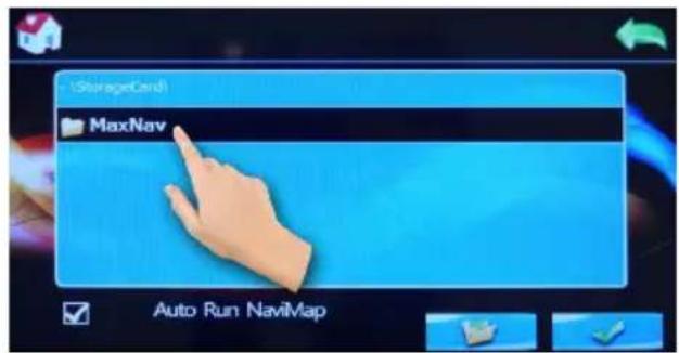 (StorageCard) MaxNav Auto Run NaviMap