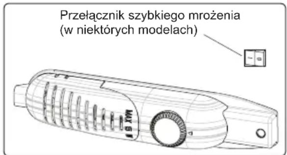 Przełącznik szybkiego mrożenia (w niektórych modelach)