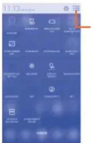 ALCATEL One Touch Hero 2+ - Schnelleinstellungsfeld - 1