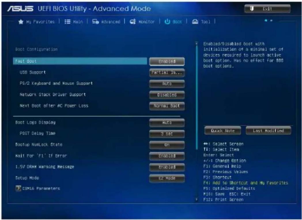 ASUS J1900I-C - Boot menu - 1