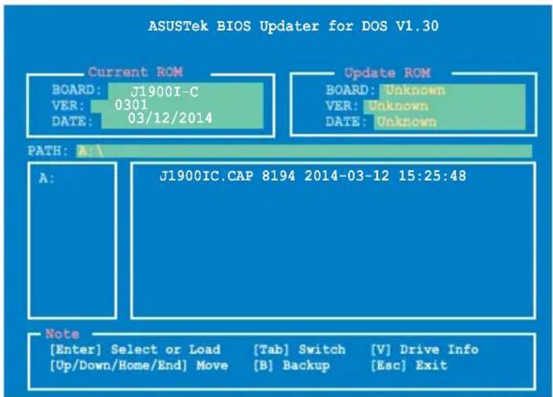 ASUS J1900I-C - Updating the BIOS file - 1
