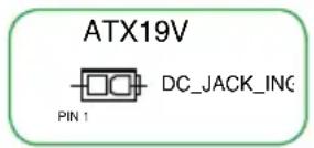 ASUS H110T/CSM - Internal DC power connector (2-pin ATX19V/12V) - 1